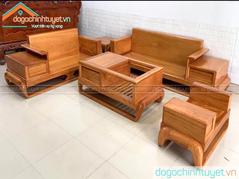 Sofa Thái Bình gỗ Gõ Đỏ
